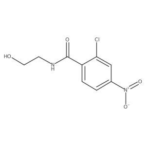 2-chloro-N-(2-hydroxyethyl)-4-nitrobenzamide结构式