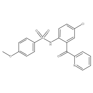 N-[4-Chloro-2-(pyridine-2-carbonyl)-phenyl]-4-methoxy-benzenesulfonamide Structure