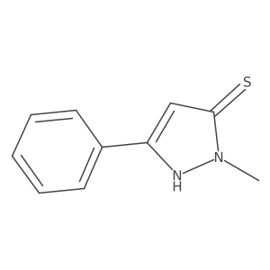 1-methyl-3-phenyl-1H-pyrazole-5-thiol结构式