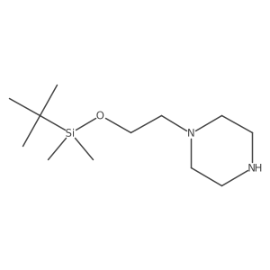 1-(2-{[tert-Butyl(dimethyl)silyl]oxy}ethyl)piperazine Structure