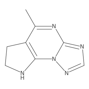 5-Methyl-7,8-dihydro-6H-pyrrolo[3,2-e][1,2,4]triazolo[1,5-a]pyrimidine结构式