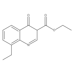 ethyl 8-ethyl-4-oxo-3H-quinoline-3-carboxylate结构式