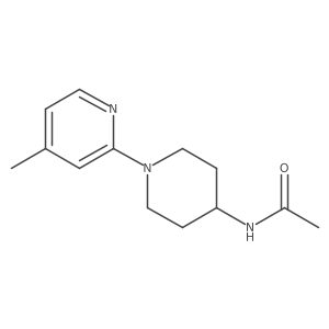 Acetamide, N-[1-(4-methyl-2-pyridinyl)-4-piperidinyl]- Structure