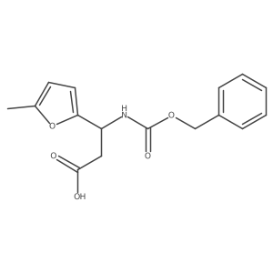 3-{[(Benzyloxy)carbonyl]amino}-3-(5-methylfuran-2-yl)propanoic acid Structure