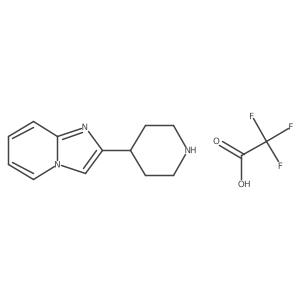 2-(Piperidin-4-yl)imidazo[1,2-a]pyridine 2,2,2-trifluoroacetate结构式
