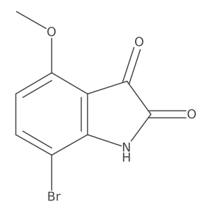 7-Bromo-4-methoxyindoline-2,3-dione Structure