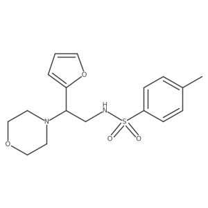 N-(2-(furan-2-yl)-2-morpholinoethyl)-4-methylbenzenesulfonamide Structure