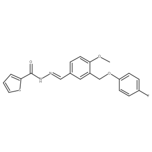 2-Thiophenecarboxylic acid, 2-[[3-[(4-fluorophenoxy)methyl]-4-methoxyphenyl]methylene]hydrazide结构式