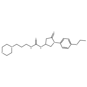 1-(1-(4-Ethoxyphenyl)-5-oxopyrrolidin-3-yl)-3-(3-morpholinopropyl)urea Structure