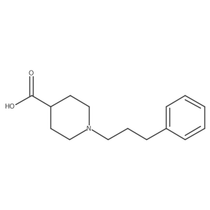 1-(3-Phenyl-propyl)-piperidine-4-carboxylic acid Structure