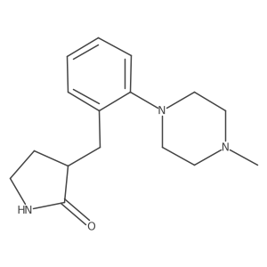 (3R)-3-[[2-(4-methylpiperazin-1-yl)phenyl]methyl]pyrrolidin-2-one结构式