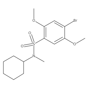 [(4-Bromo-2,5-dimethoxyphenyl)sulfonyl]cyclohexylmethylamine结构式