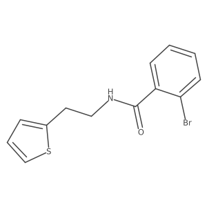 2-bromo-N-[2-(thiophen-2-yl)ethyl]benzamide结构式