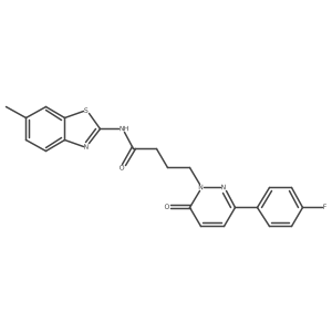 4-(3-(4-fluorophenyl)-6-oxopyridazin-1(6H)-yl)-N-(6-methylbenzo[d]thiazol-2-yl)butanamide Structure