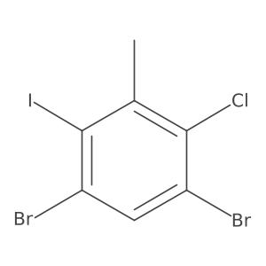 1,5-Dibromo-2-chloro-4-iodo-3-methylbenzene Structure