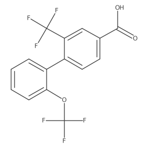 2'-(Trifluoromethoxy)-2-(trifluoromethyl)biphenyl-4-carboxylic acid Structure