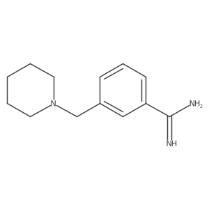 3-(Piperidin-1-ylmethyl)benzene-1-carboximidamide Structure