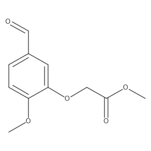 Methyl 2-(5-formyl-2-methoxyphenoxy)acetate结构式