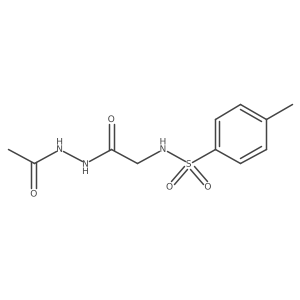 N-[(N'-acetylhydrazinecarbonyl)methyl]-4-methylbenzene-1-sulfonamide Structure