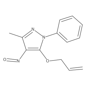 3-Methyl-4-nitroso-1-phenyl-5-(2-propen-1-yloxy)-1H-pyrazole Structure
