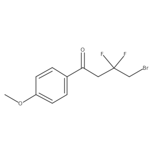 4-Bromo-3,3-difluoro-4'-methoxybutyrophenone Structure