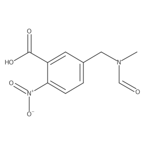 5-(N-formyl-N-methyl-aminomethyl)-2-nitrobenzoic acid结构式