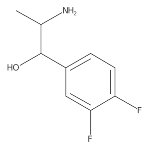 2-Amino-1-(3,4-difluorophenyl)propan-1-ol结构式