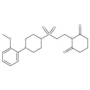 1-(2-{[4-(2-Methoxyphenyl)piperazin-1-yl]sulfonyl}ethyl)piperidine-2,6-dione结构式