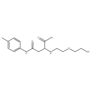 2-((2-(2-Hydroxyethoxy)ethyl)amino)-4-oxo-4-(p-tolylamino)butanoic acid Structure