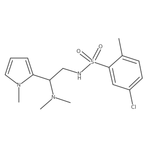 5-chloro-N-(2-(dimethylamino)-2-(1-methyl-1H-pyrrol-2-yl)ethyl)-2-methylbenzenesulfonamide Structure