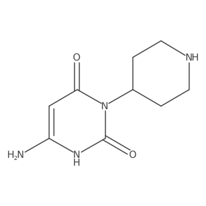 6-Amino-3-(4-piperidinyl)-2,4(1h,3h)-pyrimidinedione Structure