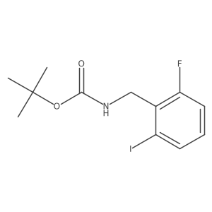 t-butyl N-(2-fluoro-6-iodobenzyl)carbamate Structure