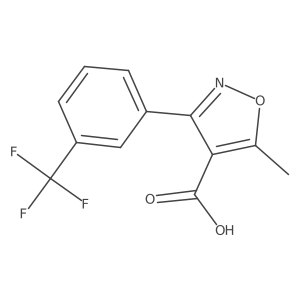 Methyl-3-(3-(trifluoromethyl)phenyl)isoxazol-4-carboxylic acid Structure