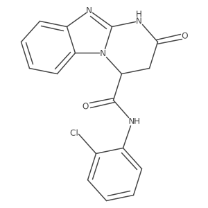 N-(2-chlorophenyl)-2-oxo-1,2,3,4-tetrahydropyrimido[1,2-a]benzimidazole-4-carboxamide结构式