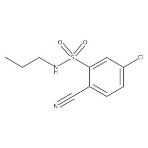 5-chloro-2-cyano-N-propylbenzene-1-sulfonamide Structure