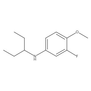 3-fluoro-4-methoxy-N-(pentan-3-yl)aniline结构式