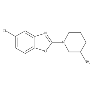 1-(5-Chlorobenzo[d]oxazol-2-yl)piperidin-3-amine结构式