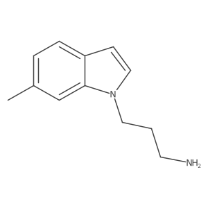 3-(6-methyl-1H-indol-1-yl)propan-1-amine结构式