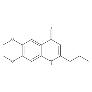4(1H)-Quinolinone, 6,7-dimethoxy-2-propyl-结构式