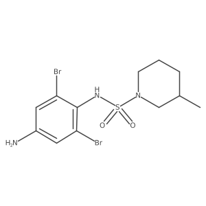 N-(4-Amino-2,6-dibromophenyl)-3-methyl-1-piperidinesulfonamide Structure