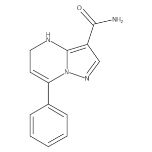 4,5-Dihydro-7-phenylpyrazolo[1,5-a]pyrimidine-3-carboxamide结构式