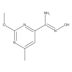 N-Hydroxy-2-methoxy-6-methyl-pyrimidine-4-carboxamidine Structure