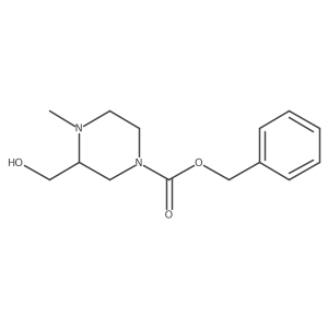 Benzyl 3-(hydroxymethyl)-4-methylpiperazine-1-carboxylate Structure