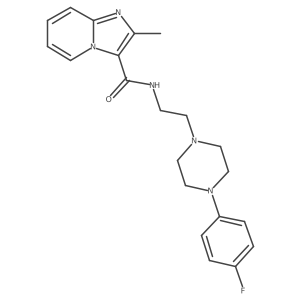 N-(2-(4-(4-fluorophenyl)piperazin-1-yl)ethyl)-2-methylimidazo[1,2-a]pyridine-3-carboxamide Structure