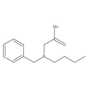 2-[Benzyl(butyl)amino]acetic acid结构式