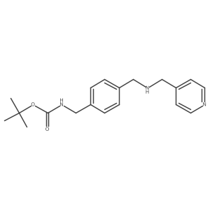 Tert-butyl (4-{[(pyridin-4-ylmethyl)amino]methyl}benzyl)carbamate结构式