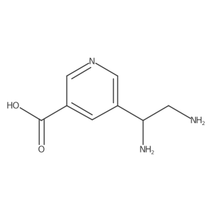 5-[(1S)-1,2-Diaminoethyl]-3-pyridinecarboxylic acid Structure