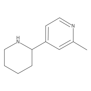 (R)-2-Methyl-4-(piperidin-2-yl)pyridine Structure