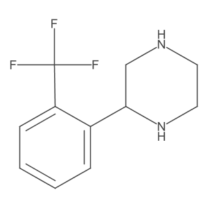 (R)-2-(2-(Trifluoromethyl)phenyl)piperazine Structure