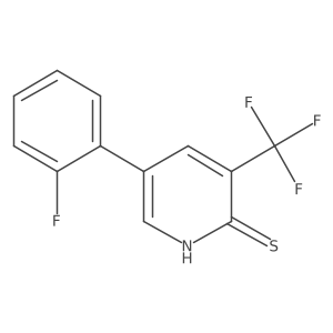 5-(2-Fluorophenyl)-3-(trifluoromethyl)pyridine-2-thiol Structure